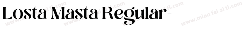 Losta Masta Regular字体转换